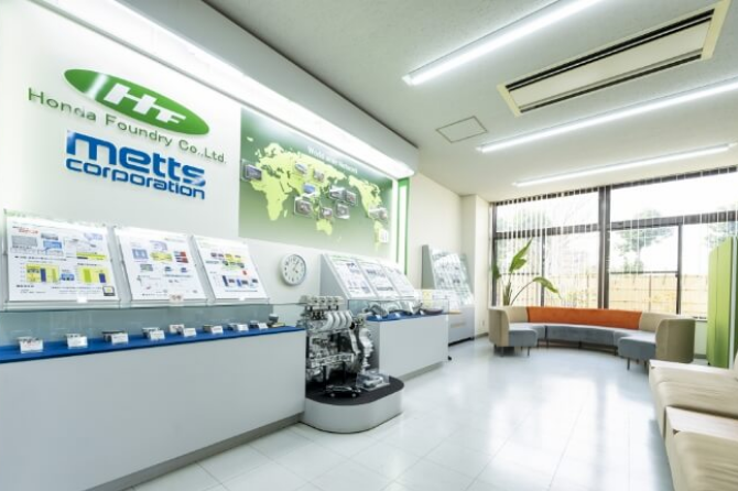 本田金属技術株式会社の展示スペース